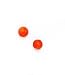 14k Yellow 4 mm Round Orange Coral Earrings