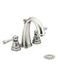 Moen T6123AN Kingsley Two-handle High Arc Bathroom Faucet Trim Kit with Drain As