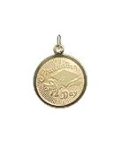 Graduation Day Disc, 14K Gold Charm