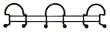Fellowes Designer Wire Door or Wall Rack, 3 Hoops, 6 Hooks, Black Fellowes Designer Wire Door or Wall Rack, 3 Hoops, 6 Hooks, Black