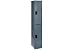 Flush Front Locker Double Tier 12x18x72 2 Door Assembled Gray