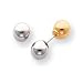 Sardelli - 14k Yellow and White Gold Two-tone Reversible 6mm Ball Earrings