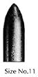 CRATEX ABRASIVES POINTS BULLET 1X3/8 MEDIUM BOX OF 100