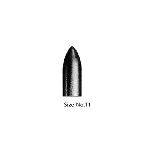 CRATEX RUBBERIZED ABRASIVES POINTS BULLET 7 8X1 2 COARSE BOX OF 100 by Cratex