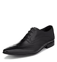 Limited Collection Leather Pointed Toe Wingtip Shoes