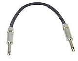 CBI GA1 American-Made Instrument Cable with Straight Plugs (6 Inch)