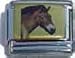 Clearly Charming Horse Head on Gold Animal Italian Charm Bracelet Link