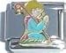 Clearly Charming Shepherd Boy Praying Christmas Theme Italian Charm Bracelet Link