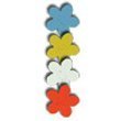 Shape-Up! Magnets Mixed Flowers Set of 4 by Three By Three Seattle