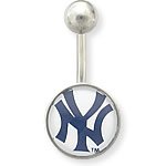 MLB New York Yankees Belly Button Navel Ring