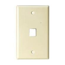 Steren Ivory Keystone Wall Plate   1 Port