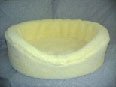 103 All Sheepskin Oval Pet Bed For Dogs Cats And Puppies 21in