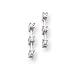 14k White Gold Diamond 3-Stone Earrings