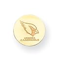 14K Arizona Cardinals Disc Logo & Team Logo Post Earrings - NF27