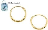 14K Yellow Gold Children's Hoop Earrings