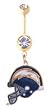 San Diego Chargers belly button ring