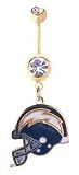 San Diego Chargers belly button ring