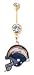 San Diego Chargers belly button ring