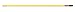 Rubbermaid Q749 52" Length x 1-5/8" Width x 1-5/8" Height, Yellow Color, Standard Quick Connect Steel Handle
