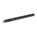 DIGITUS 48,3cm 19Zoll Steckdosenleiste 7fach mit Ueberlastschutz und Ein/Aus Schalter Aluprofil 16A 4000W schwarz