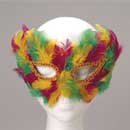 Feather Mask Mardi Gras