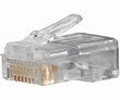Steren Cat. 5E RJ45 Round-Solid Cable Plug - Network Connector - RJ-45