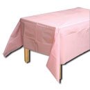 Baby Pink Plastic Table Cover 1 per Package