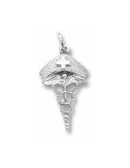 Caduceus Nurse Hat Charm