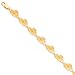 14k 8 Inch Solid Polished Double Flip-Flop Bracelet - Lobster Claw - JewelryWeb
