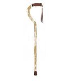 Drive Medical Aluminum Cane With Offset Handle Foam Rubber Grip Bronze Wave Cane - 1 ea