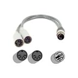 Belkin Pro Series - Keyboard splitter - 5 PIN DIN (M) - 5 PIN DIN (F) - 0.3 m