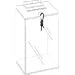 Ballot - Coin - Suggestion Box, 3.250 X 5.250 X 3.250 Clear Acrylic. Included Zip Tie Provides Content Security. Sold in Lots of 10