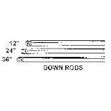 Buy Ceiling Fan Down Rod - 12 in. White