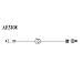 Amsino 8" Standardbore I.V. Extension Set With AMSafe Injection Site, 100/Case