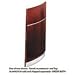 Napoli Series Wood Veneer Reception Desk Base, Sierra Cherry