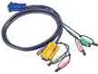 ATEN PS/2対応KVMケーブル 3M (SPHD15⇔DSUB15・PS/2・AUDIO) 2L-5303Pの画像