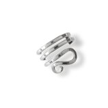 Earcuff 9WAVELOOPRSS Sterling Silver