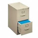 Vertical File, 2 Drawer, 15x22x26 1/16, Putty (HONH412PL) Category: Metal Vertical File Cabinets