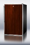 Summit Refrigeration CM421BLBIFR - Built In Refrigerator Freezer, 2-Piece Door Frame, Lock, 4.1-cu ft, Black