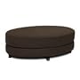 Avenue Six Roundabout Oval Ottoman, Chocolate