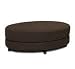 Avenue Six Roundabout Oval Ottoman, Chocolate