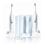 Philips Sonicare Essence Premium Edition 2 Sets - Rechargeable Sonic Toothbrush (2 Handles with Quadpacer, 2 Charger Bases, 3 Standard Brush Heads)