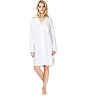 Autograph Linen Blend Ladder Stitch Nightshirt