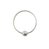 925 Sterling Silver Nose Ring Hoop 1/4