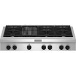 KitchenAid 48 in. Pro-Style Gas Cooktop Plus Grill - KGCU482V