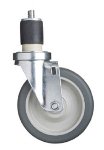 5 in Swivel Casters, With Brake, Replacement For Aluminum Baking Racks