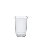 40 Trinkbecher, PP 0,2 l &Oslash; 6,8 cm &middot; 9,8 cm transluzent unzerbrechlich Mehrwegbecher