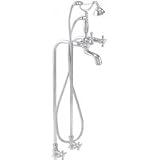 California Faucets Balboa 15 Series floor mounted tub/shower set 1503-D-AB