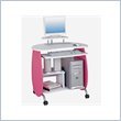 Kid's Pink Compact Computer Desk