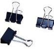 Stationary Station Binding Clips Pack of 12, 1 inch Black Clip, office supplies